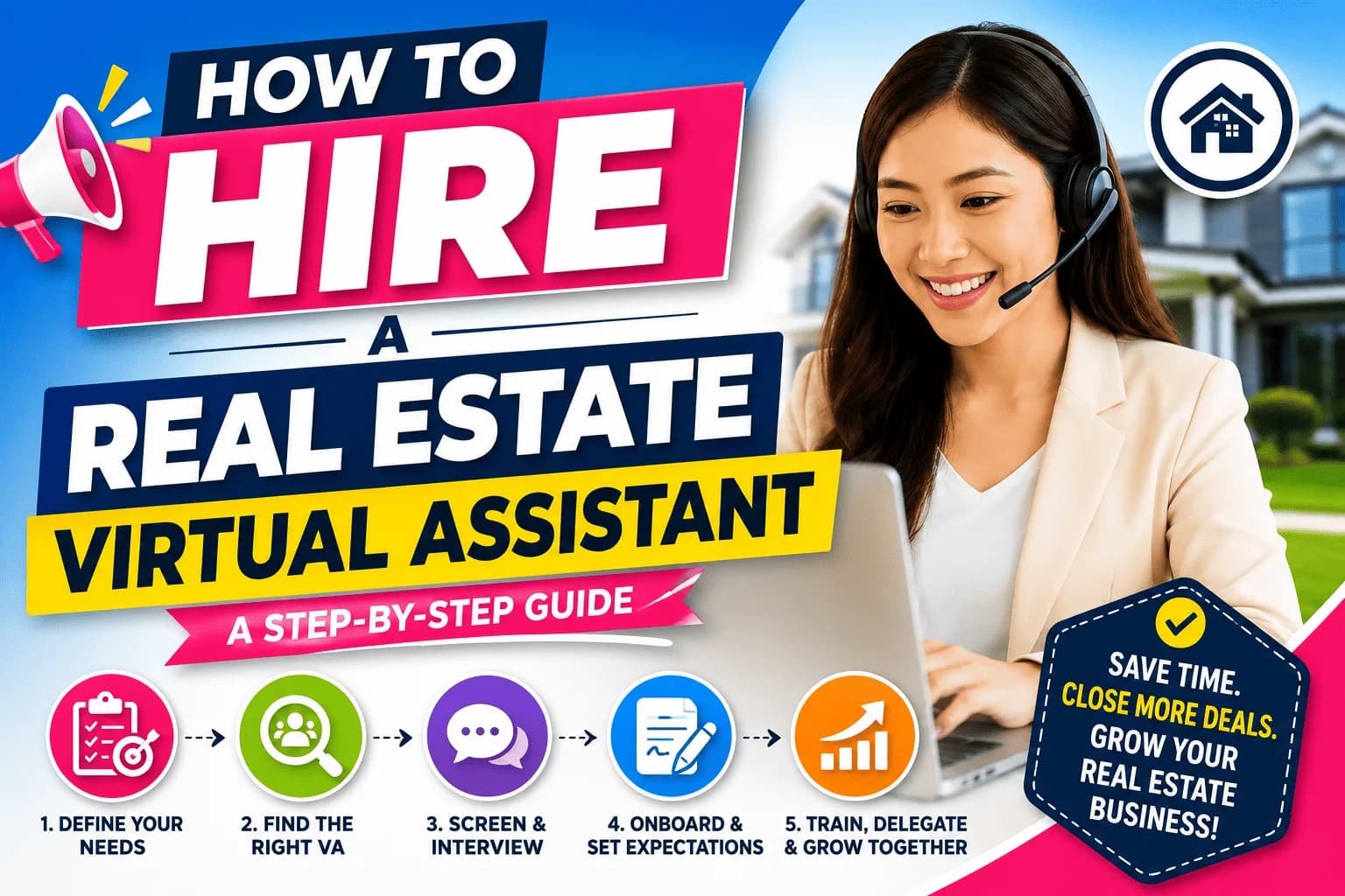 Filipino virtual assistant working at a desk with laptop
