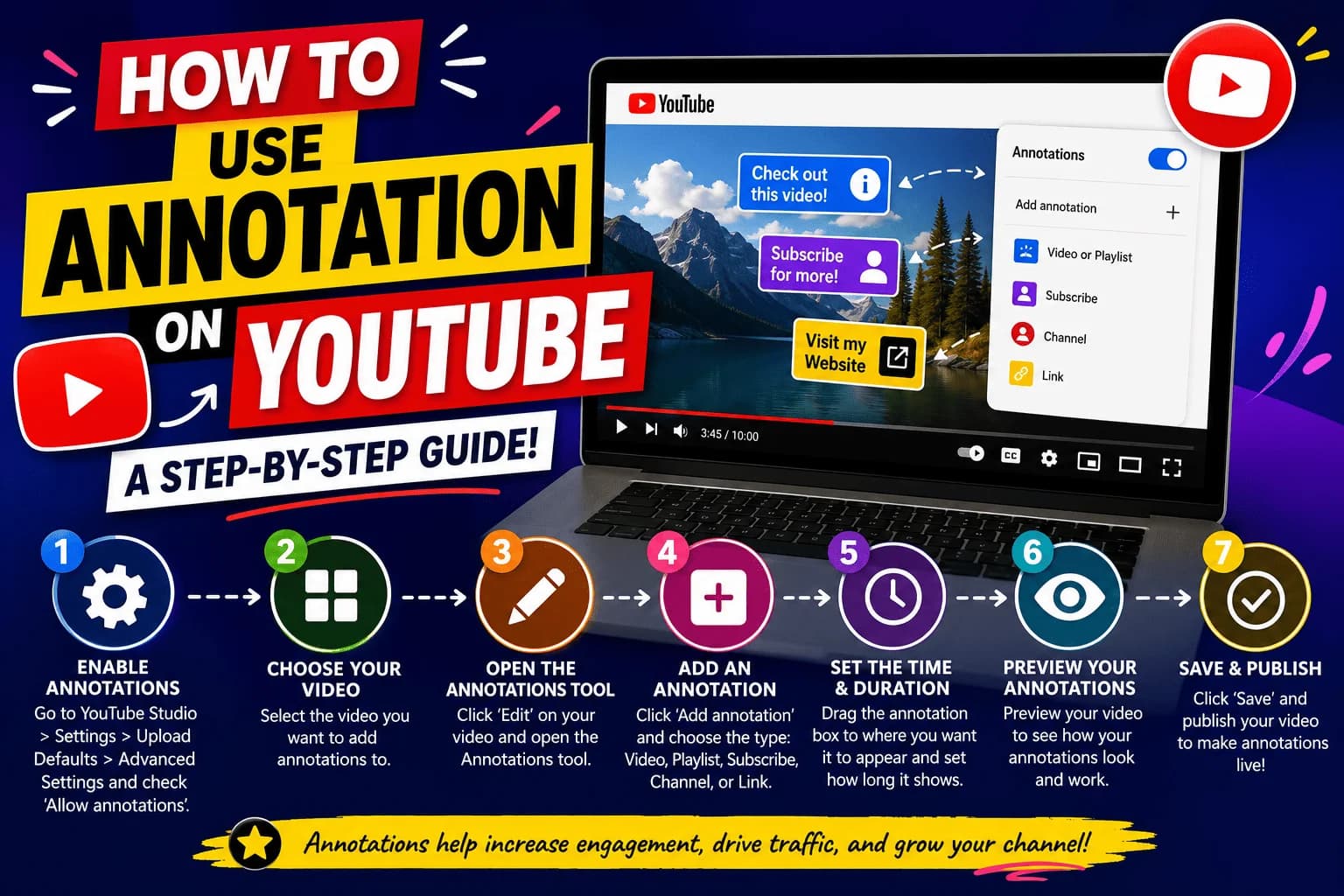 Filipino content creator working on YouTube annotations